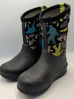 Bogs Kids Classic Insulated Waterproof Boots Bigfoot Yellow Green Youth Us 2